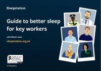A guide to better sleep for key workers