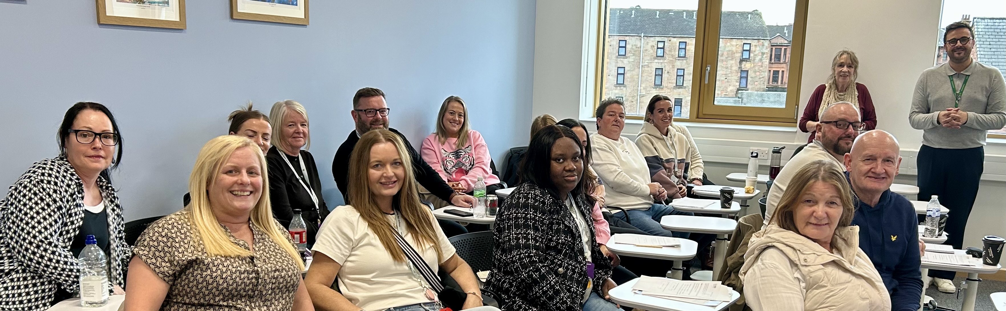 Staff taking part in training.