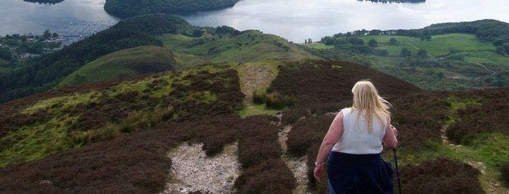 Heather Sloan on Conic Hill
