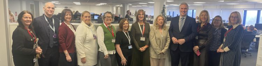 Group of vistors to Blair Court.