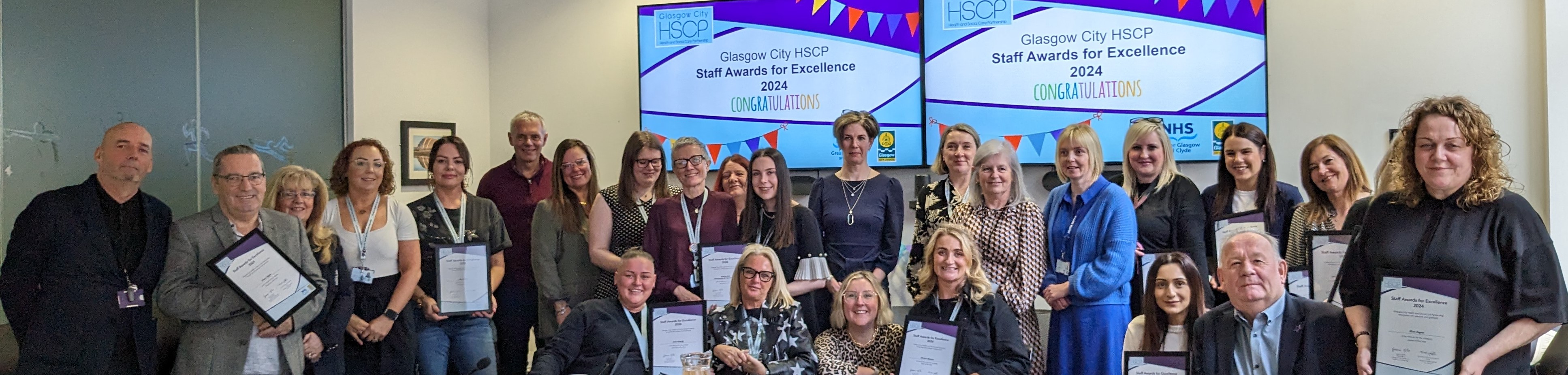 Glasgow City HSCP Staff Awards 2024  Winners and Commendations.