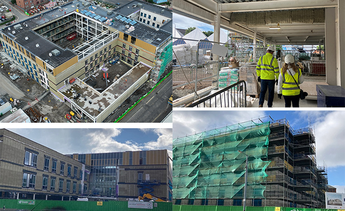 Images of Parkhead hub during construction